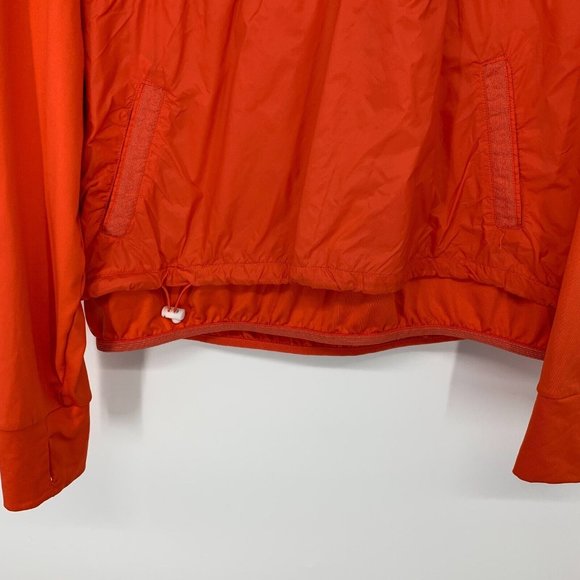 Avia Jacket Orange Pullover Hooded 1/4 Zip Windbreaker Long Sleeve - Picture 6 of 12